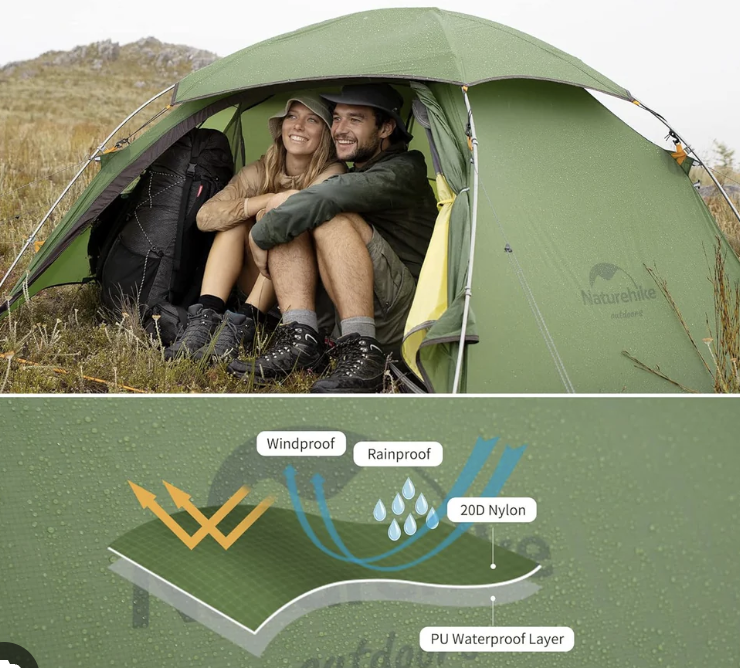 Nylon imperméable 202T-WR-PU 3,000mm  